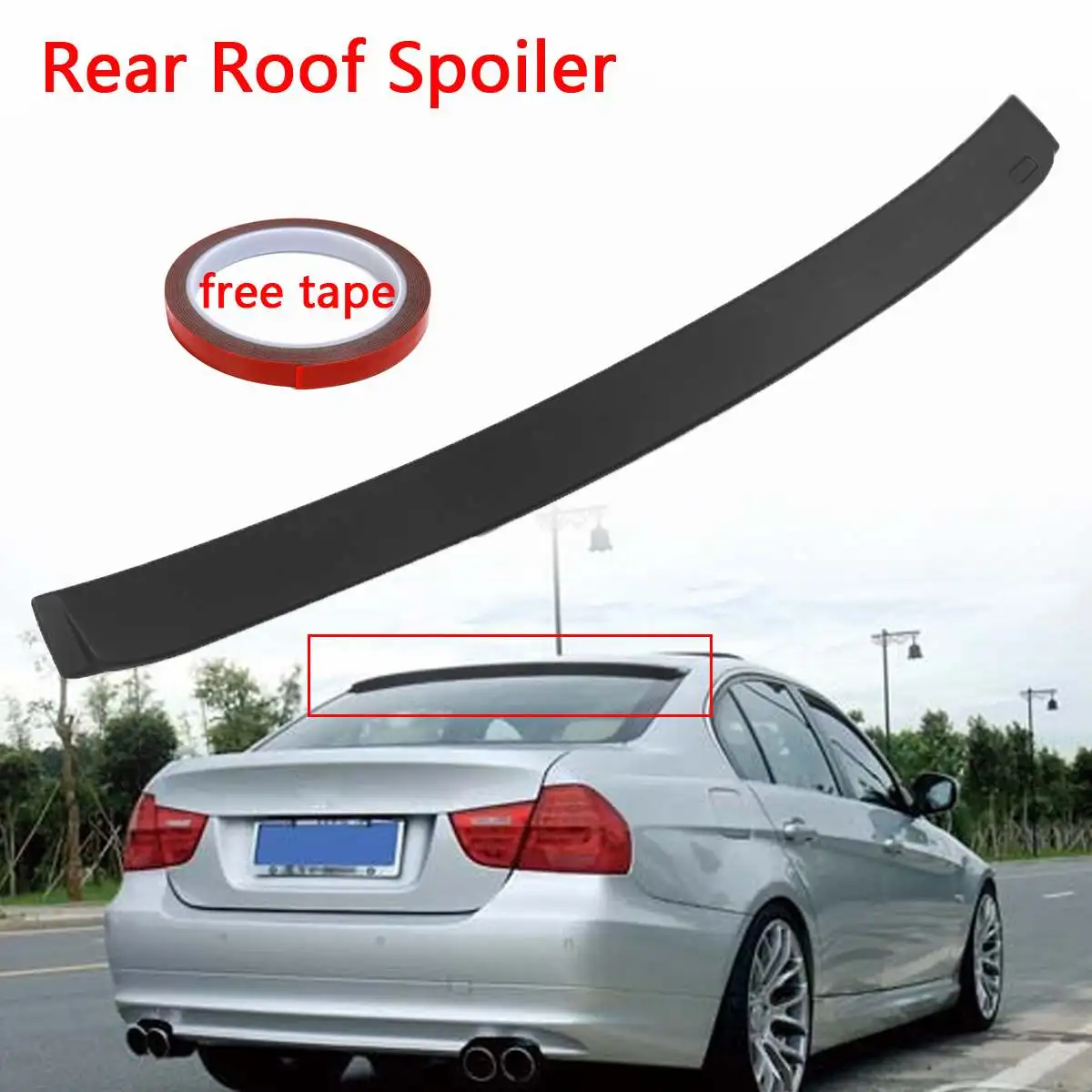 

High quality For 05-13 for BMW 3 Series E90 Sedan 4Door AC Unpainted ABS Rear Roof Spoiler Wing New