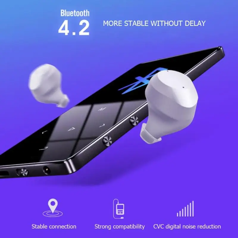 

X2 1.8inch 8GB MP4 Player with Bluetooth Reproductor Slim HiFi Screen Touch Keys Portable Metal Media FM Radio for music audio
