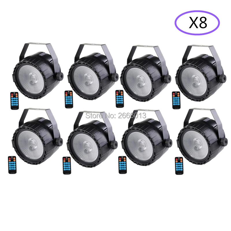 

8pcs/lot 30W LED COB Par Light RGB+UV Effect Remote Control Stage Lighting For DJ Party Wedding Holiday Decoration,COB LED Light