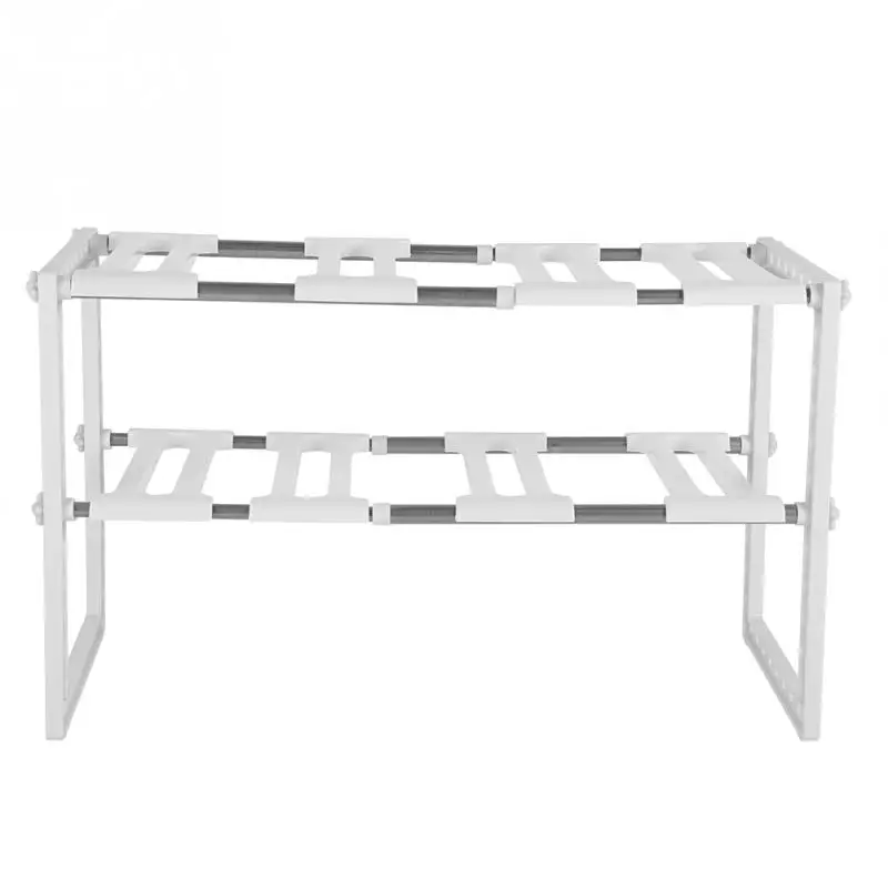 Telescopic Stand Storage Shelf Space Save Cupboard Extending Extra Home Kitchen Storage Rackin