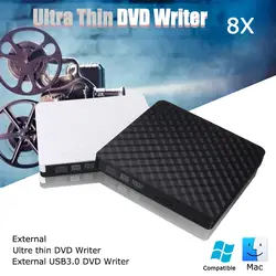S SKYEE тонкий внешний USB 3,0 DVD RW CD Писатель Привод горелки Reader плеер для портативных ПК