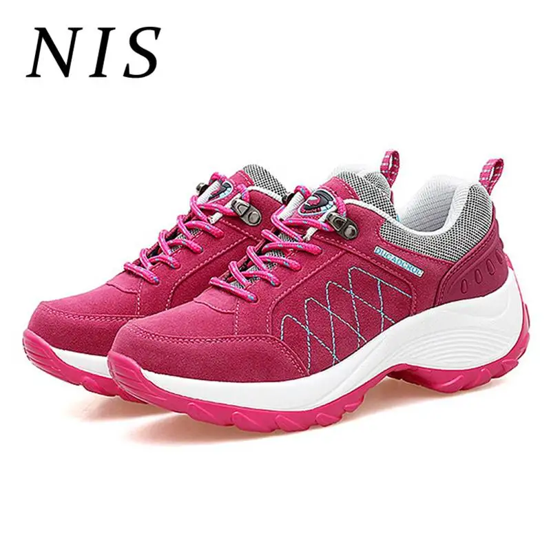 

NIS Women Sneakers Casual Lace-up Women's Vulcanize Shoes Woman Faux Suede Spring Autumn Running Sports Sneakers New Fashion