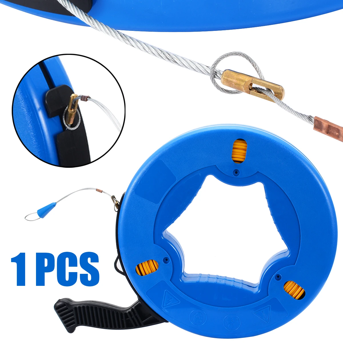 Buy New Cable Fiberglass Fish Tape Reel Puller Nylon