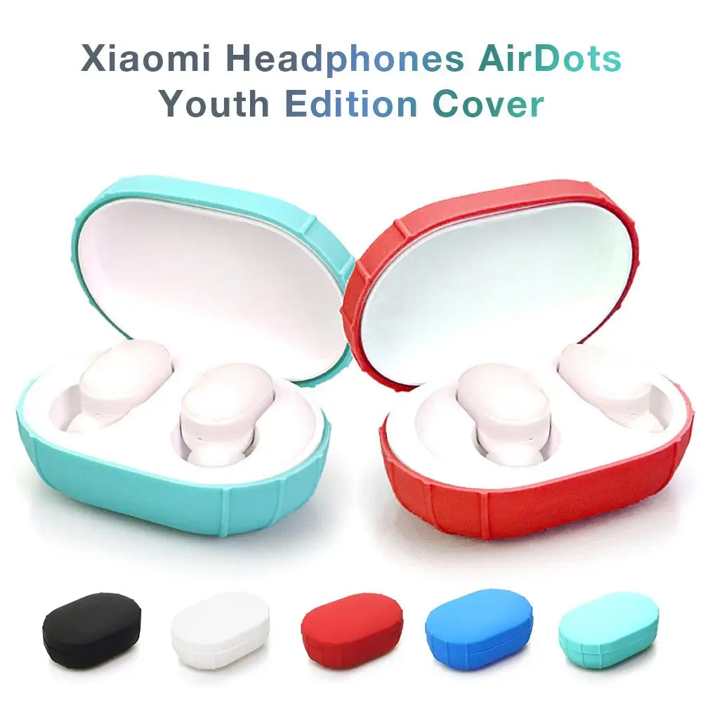 Силиконовый чехол Защитный для Xiaomi Airdots TWS Bluetooth наушники Молодежная версия