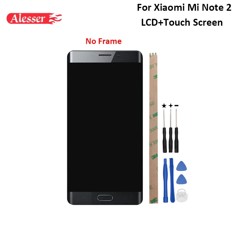 

Alesser For Xiaomi Mi Note 2 LCD Display and Touch Screen 5.7'' Tested Repair Parts +Tools And Adhesive For Xiaomi Mi Note 2