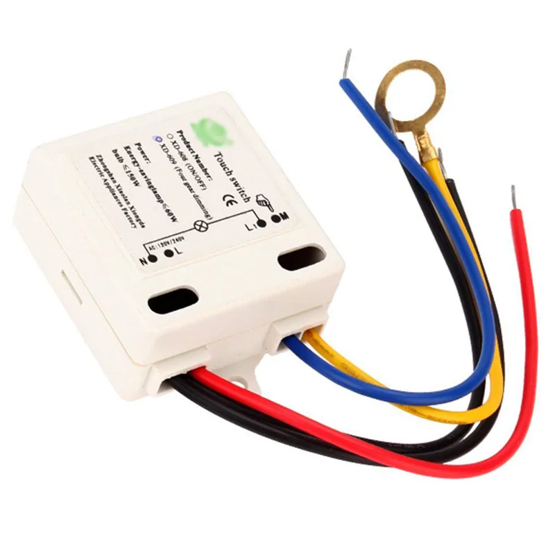 

CLAITE Four Modes On Off for Touch Switch Sensor for Table Incandescent Lamp AC220V