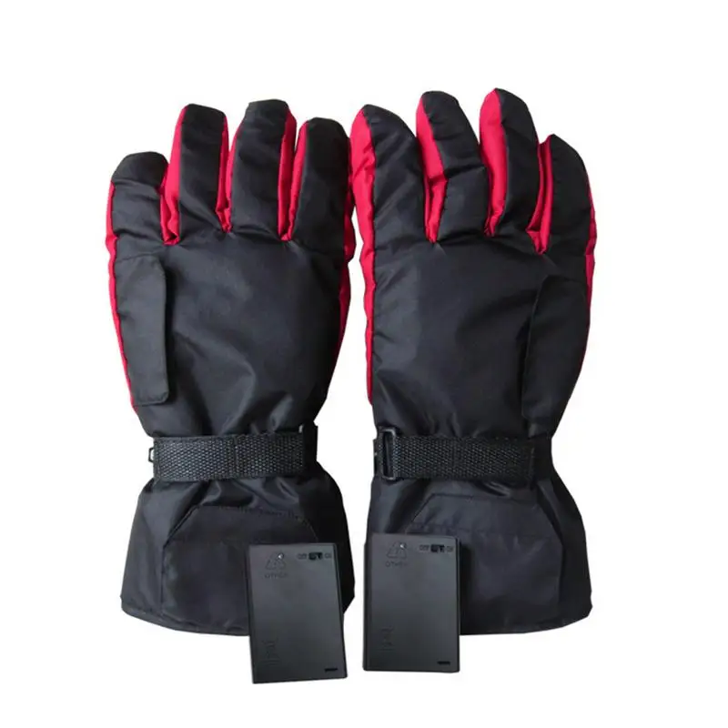 1 пара перчатки с подогревом из углеродного волокна с теплым температурным сенсорным экраном лыжные мотоциклетные перчатки для унисекс