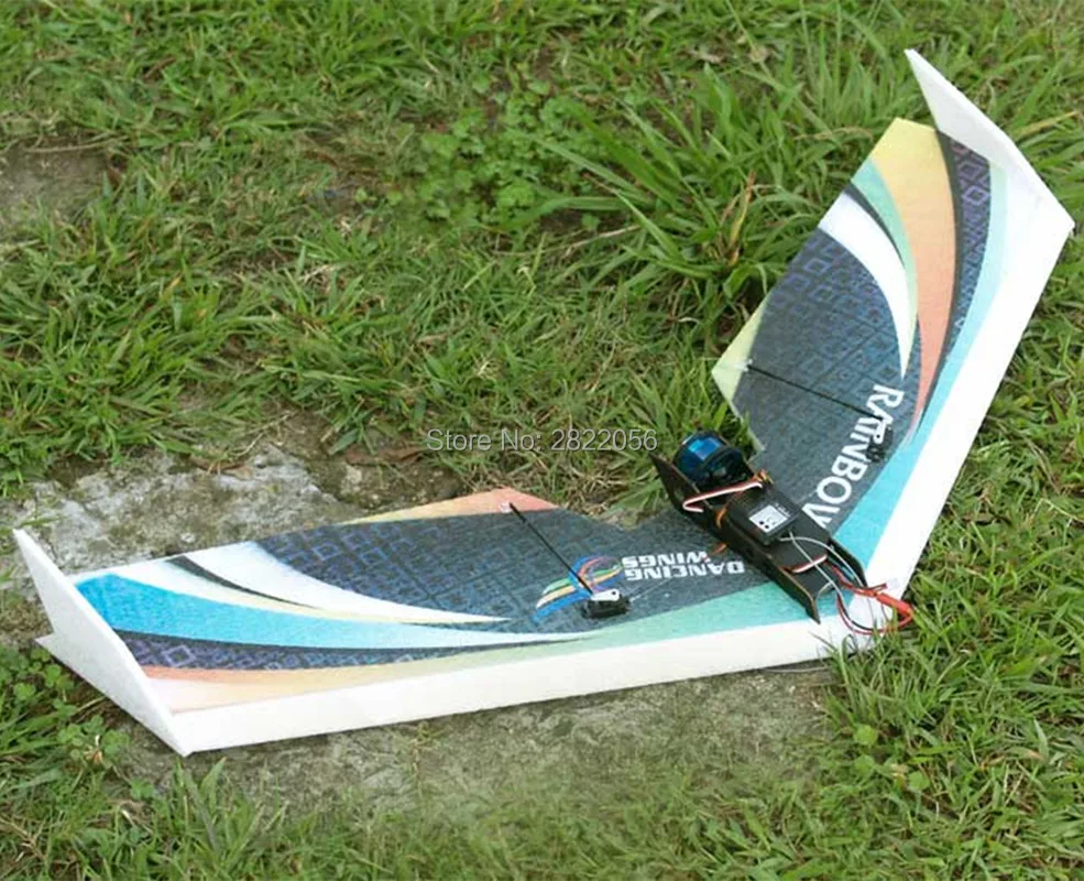 Бесплатная доставка радиоуправляемый самолет EPP модель самолета DW HOBBY Rainbow Fly Wing 800