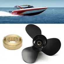 48-816702A40 10 3/4x12 Алюминиевая, морской категории лодочный Пропеллер для Mercury 25-70HP В комплект входят 3 лезвия 13 сплайн зуб R вращения черный