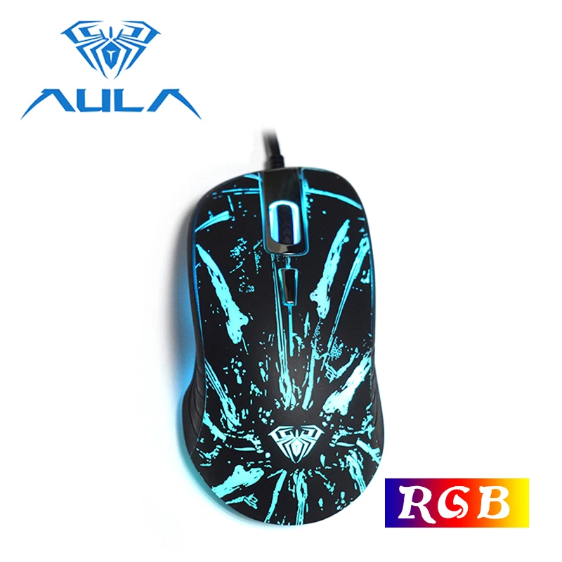 Игровая Проводная оптическая мышь HD 2000DPI 4 кнопки RGB подсветка|Мыши| |