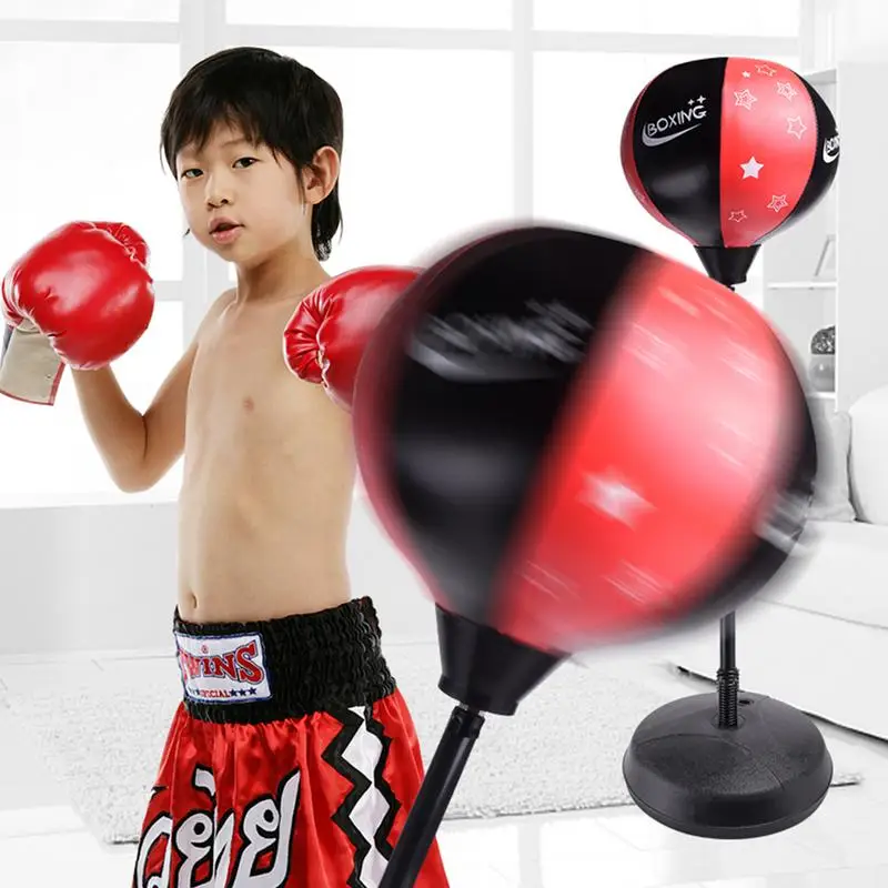 Teen Fitness Freestanding Reflex Punching Bag Boxing Reflex Ball boxing punching bag boxing reaction ball