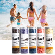 400 г воск для депиляции бусины жесткие Твердые бобы жемчуг Форма гранулы горячая пленка воском бусины для ухода за телом удаление волос на лице