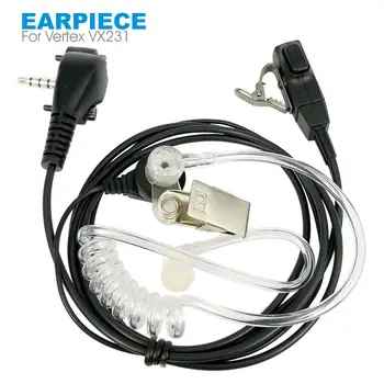 

Earpiece Headset for Vertex Standard VX131 VX230 VX231 VX261 VX-1R VX-3R FT-60R Walkie Talkie Acoustic Air Tube PTT 3.5mm