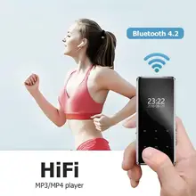 ALLOYSEED 2,4 дюймов Сенсорный экран из металла спорта Bluetooth MP3 плеер 8 ГБ с Динамик fm-радио электронная книга Портативный аудио музыкальный плеер