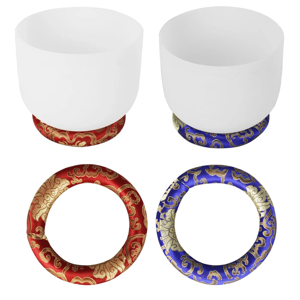 

2pcs Hand Sewn Round Cushion Pillow Ring for Tibetan Singing Bowl 7inch Diameter