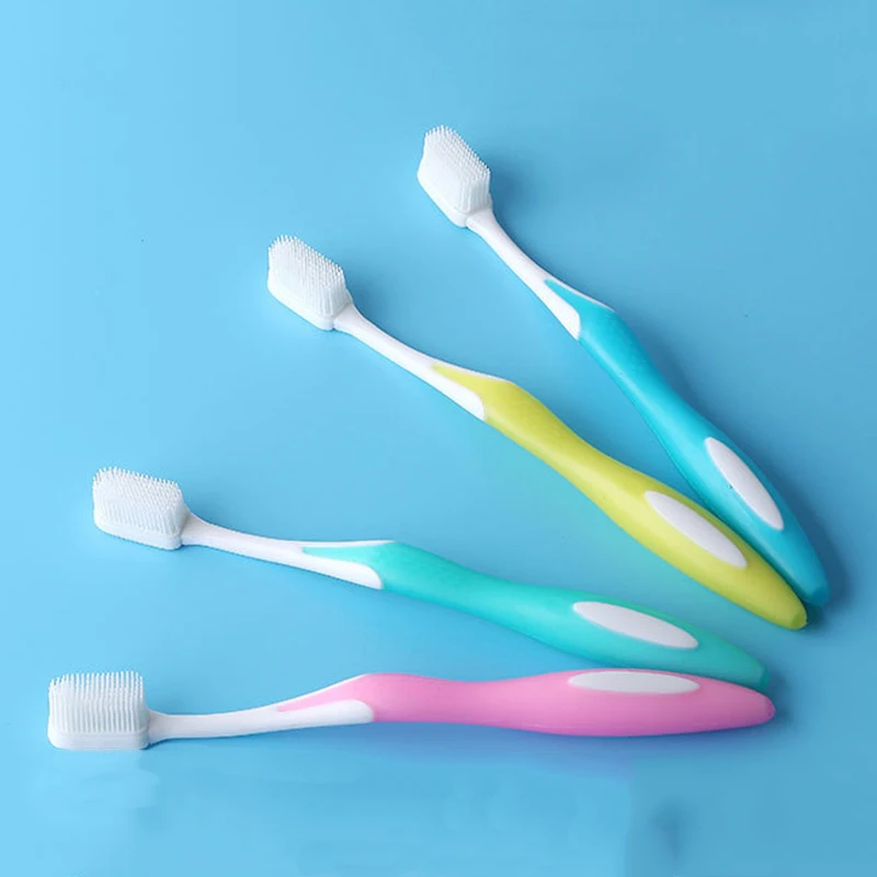 Replaceable Silicone Teeth Brush for Kids Teether Training Toothbrushes Infant Baby Dental Oral Care Brush Tool