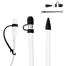 Антиутерянный колпачок держатель колпачок для наконечника пыленепроницаемый для Lightning Кабель адаптер Комплект из тросов легкий силикон для iPad Pro Apple Pencil