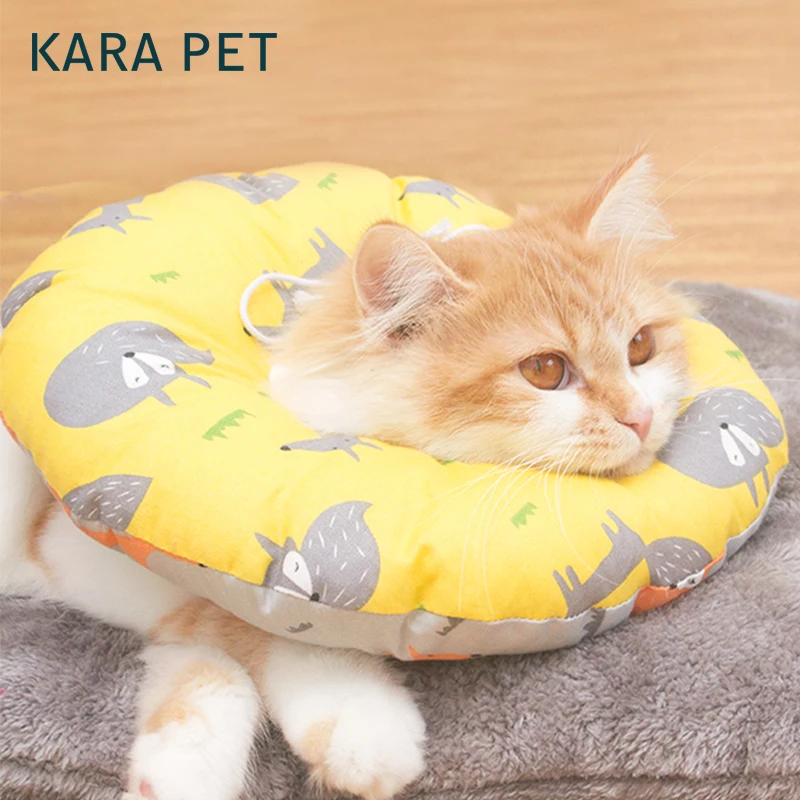

Cute Cat Collar Pet E-Collar Elizabethan Circle Protect Cats From Biting and Scratching Pet Cone Cure Cat Accessories