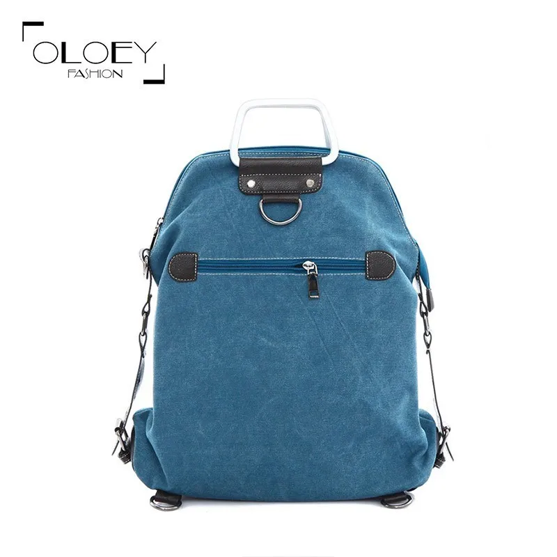 

Oloey 2019 Women Canvas Backpack School Backpacks Denim Backpacks For Teenage Girls Vintage School Campus Bags Travel Backpacks