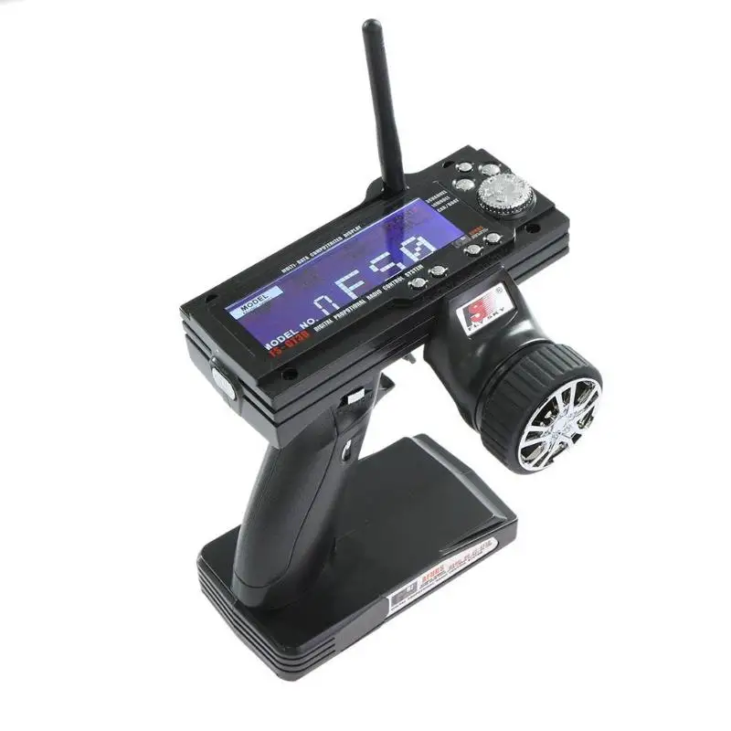 

High Quality FS-GT3B 2.4G 3CH RC System Transmitter with Receiver for RC Car or Boat with LCD Screen(No Batteries)