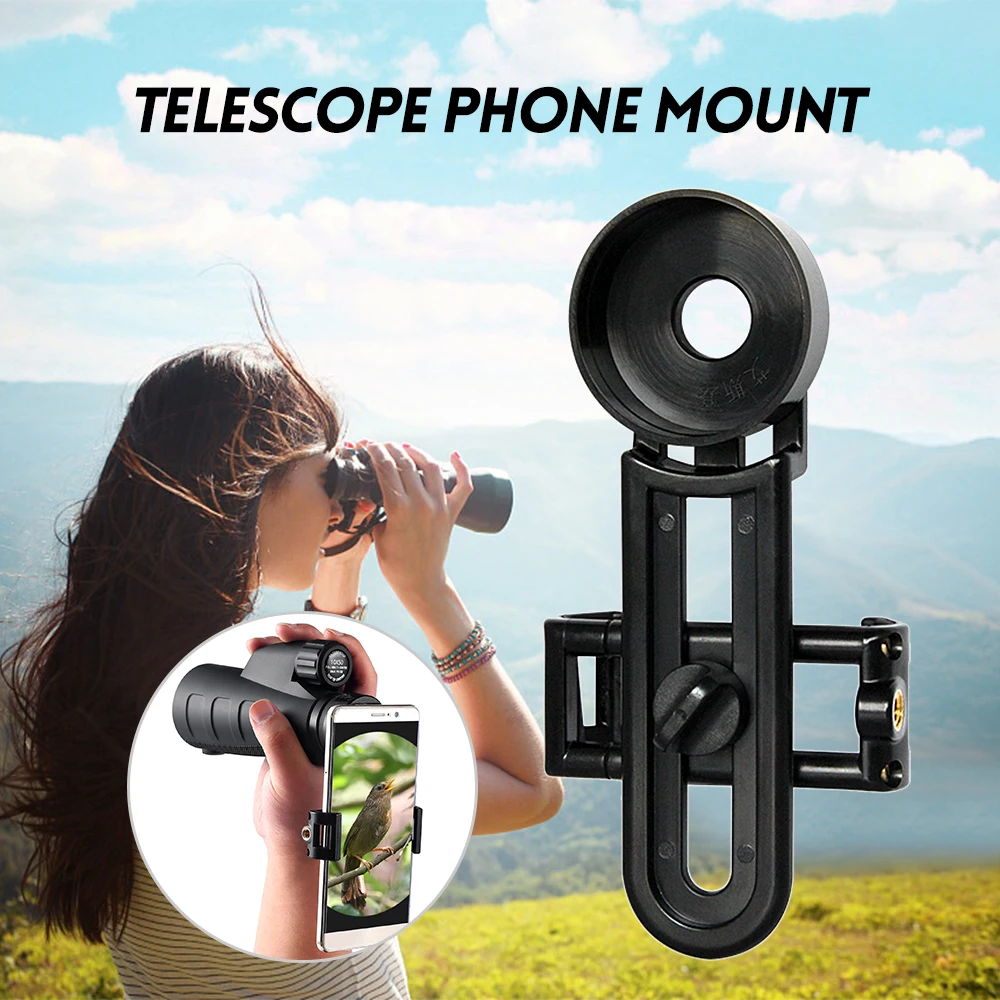 Monocular Phone Holder Spotting Scope Phone Mount Telescope Binocular