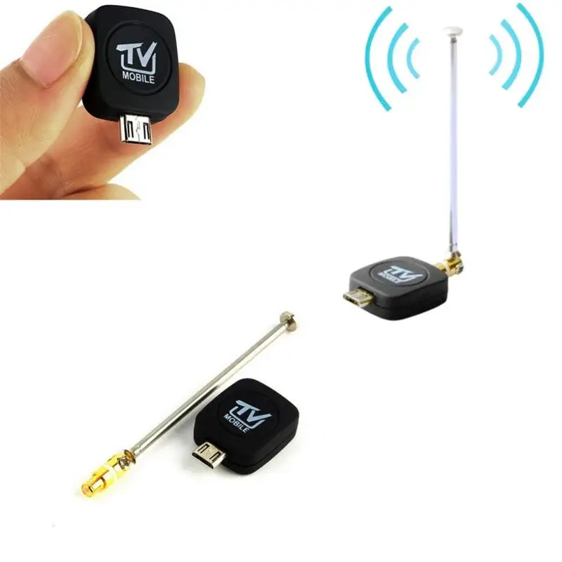 Высококачественный HDTV Mini DVB T спутниковый ТВ приемник тюнер мини черная антенна