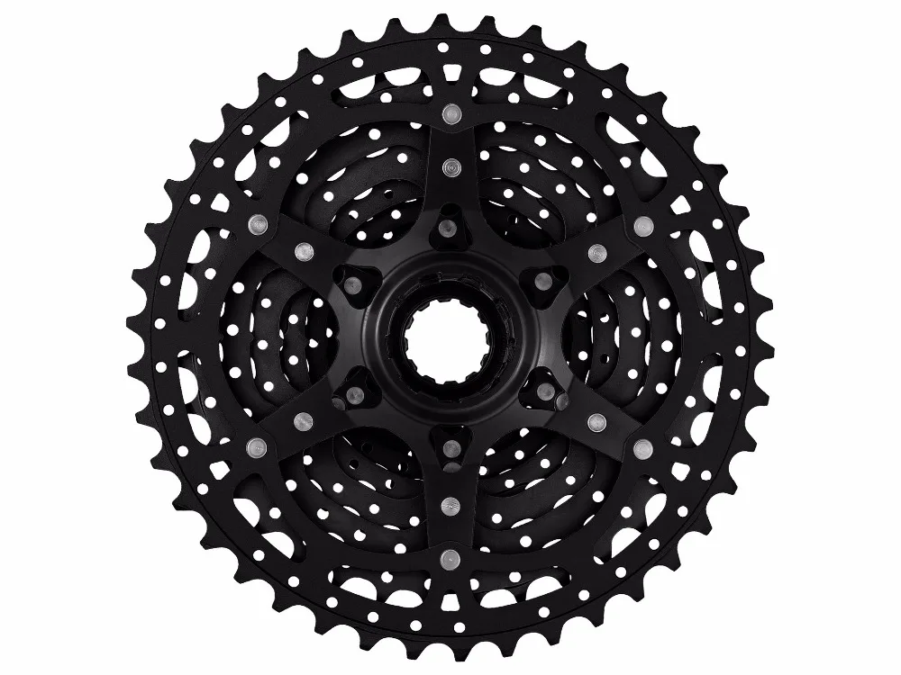 Sunracing 11-40/42T 10-скоростная черная/Шампанская MTB велосипедная кассета подходит для
