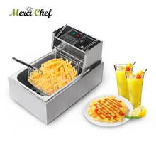 ITOP 8L Single Tank Electric Deep Fryer Stainless Steel Electric Frying machine French fries Chicken Fryer 3250W ce rohs square gas fryer stainless steel kitchen potato chips chicken 12 liter deep frying machine single tank food processors