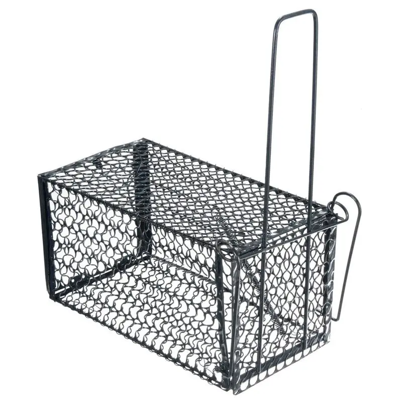 

Rat Catcher Spring Cage Trap Humane Live Mouse Rodent Bait Pest Control Outdoor