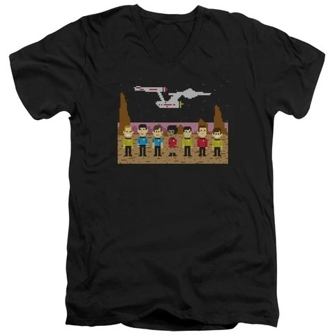 Trevco Star Trek-Tos Trexel Crew-футболка с коротким рукавом для взрослых 30-1-черный большой |
