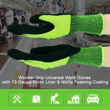 1 пара сад защитные перчатки с 13-подкладка из калиброванного нейлона и Нитриловое вспенивание покрытие истиранию Садоводство перчатки безопасности
