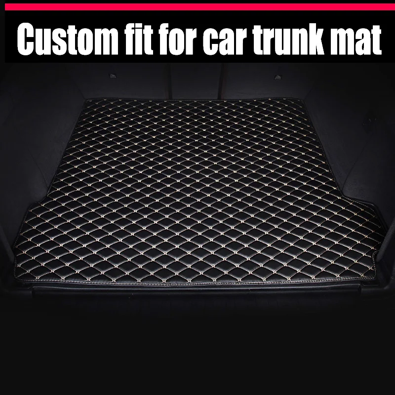 

ZHAOYANHUA Custom fit car Trunk mats for Mitsubishi Outlander Pajero V73 V93 V97 Sport ASX Lancer Galant Gr car styling liner