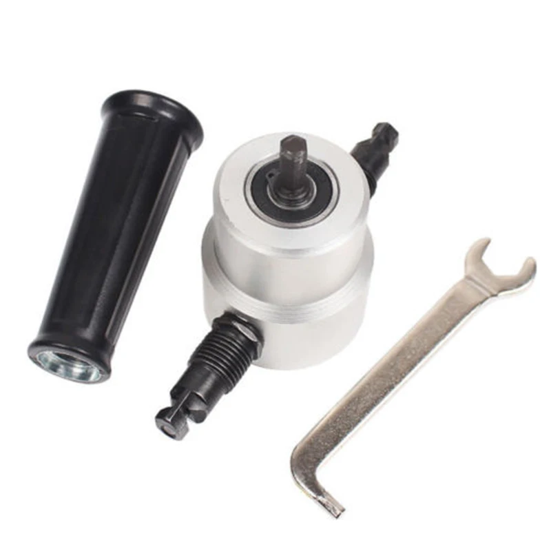 

Double Headed Sheet Metal Nibbler Cutter Drill Attachment Metal Sheet Cutter