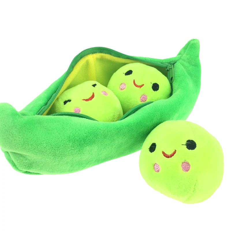 

25CM Kids Babies Smile Plush Toys For Children Cute Pea Stuffed Plant Doll Girlfriend Kawaii Gift Toy Gadget