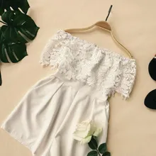 Women Ladies Summer Off Shoulder Sexy Playsuits Fashion Long Sleeve Lace Patchwork Hollow Playsuits Women Ladies Summer Off Shoulder Sexy Playsuits Fashion Long Sleeve Lace Patchwork Hollow Playsuits