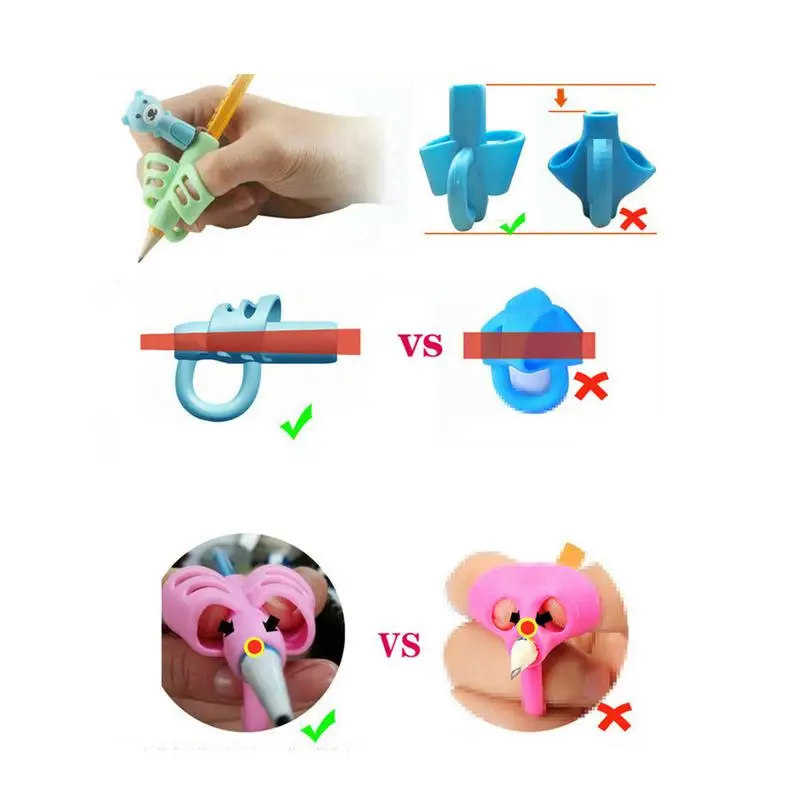 

Two-finger Tightening Device Writing Correction Tool Writing Pen Writing Pen Learning Silicone Baby Children Stationery Gift Set