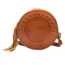 2019 New Bolsas Round Women Tassel Crossbody Bag Tassel Bag For Lady Shoulder Bags Cute Knitting Messenger PU Leather Handbags 2019 New Bolsas Round Women Tassel Crossbody Bag Tassel Bag For Lady Shoulder Bags Cute Knitting Messenger PU Leather Handbags