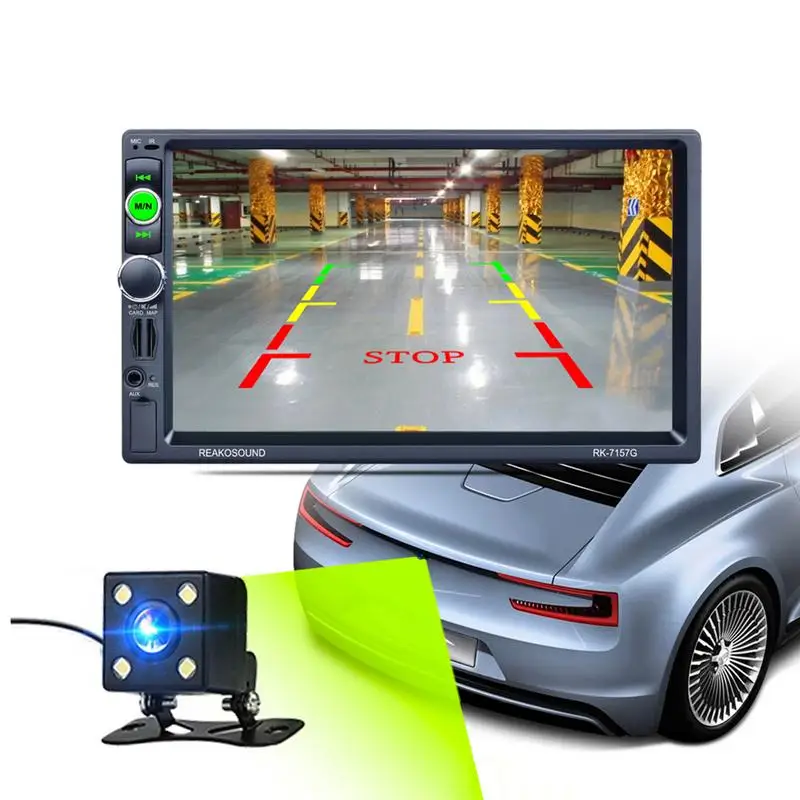

Professional 7Inch 5V 2.1A Car Dual Spindle Bluetooth MP5 Player Reversing Rear View Radio Media Player GPS Not Android System