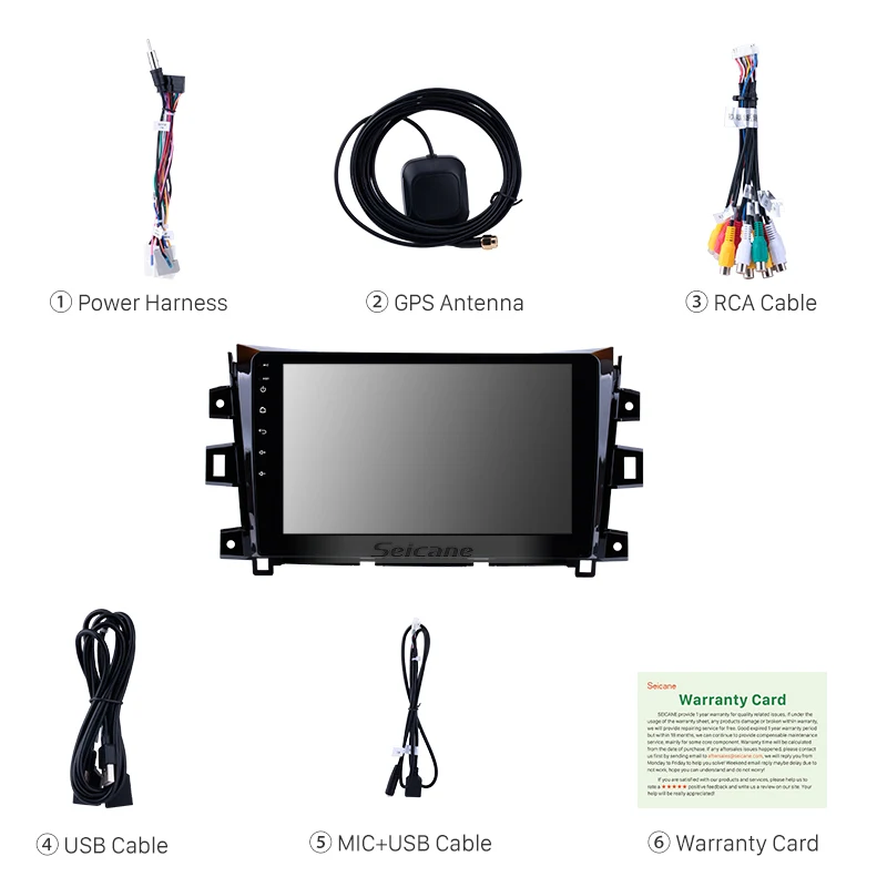 Clearance Seicane Android 8.0/8.1 10.1"Car Radio Bluetooth Multimedia Player GPS Head Unit For 2011 2012 2013 2014 2015 2016 NISSAN navara 3