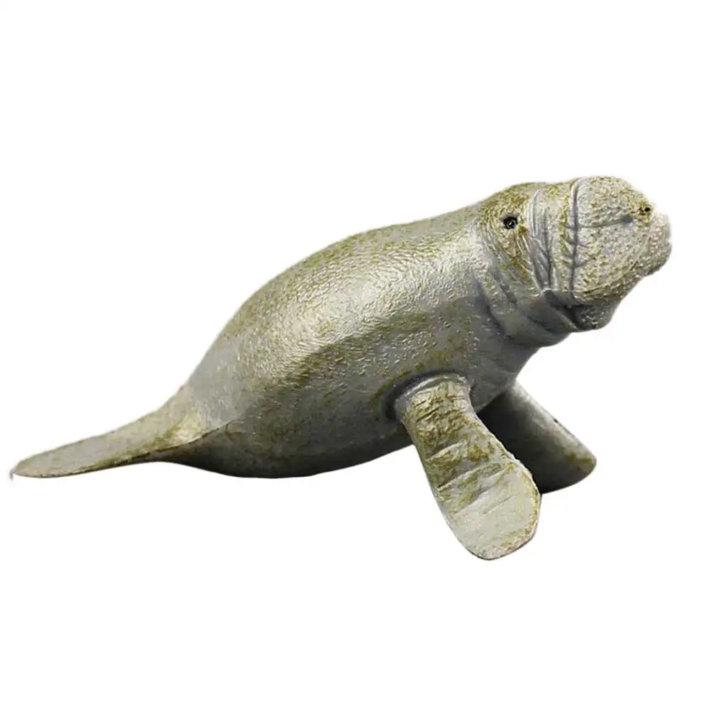

1pc Manatee Sea Animal Toys Ocean Animals Plastic Similation Model Toys for Kids Toddler Children