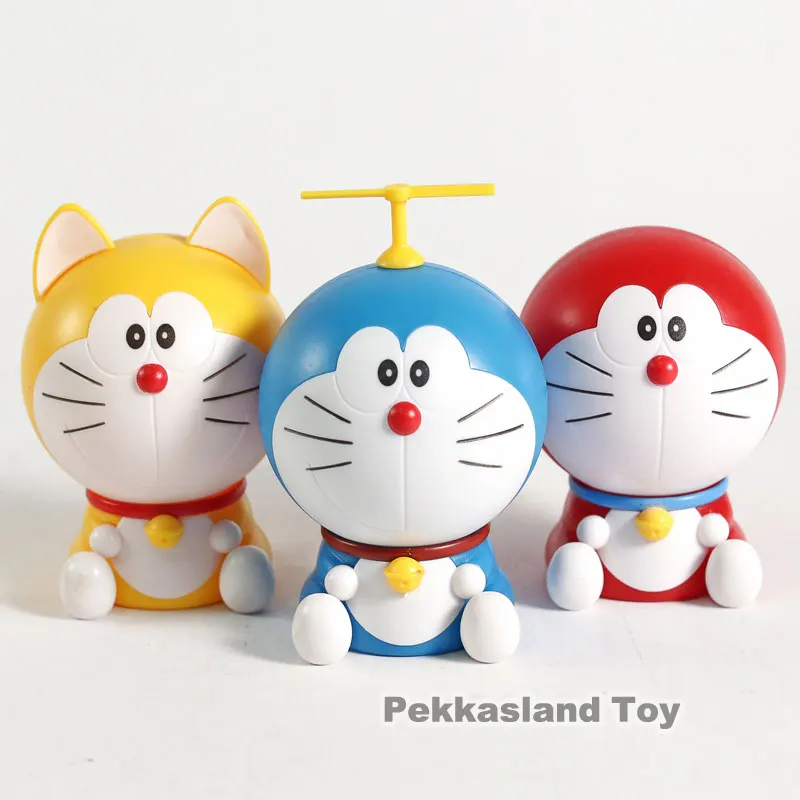 

Anime Cartoon Doraemon Mini PVC Action Figure Model Toys Dolls 3pcs/set Children Kids Christmas Gifts