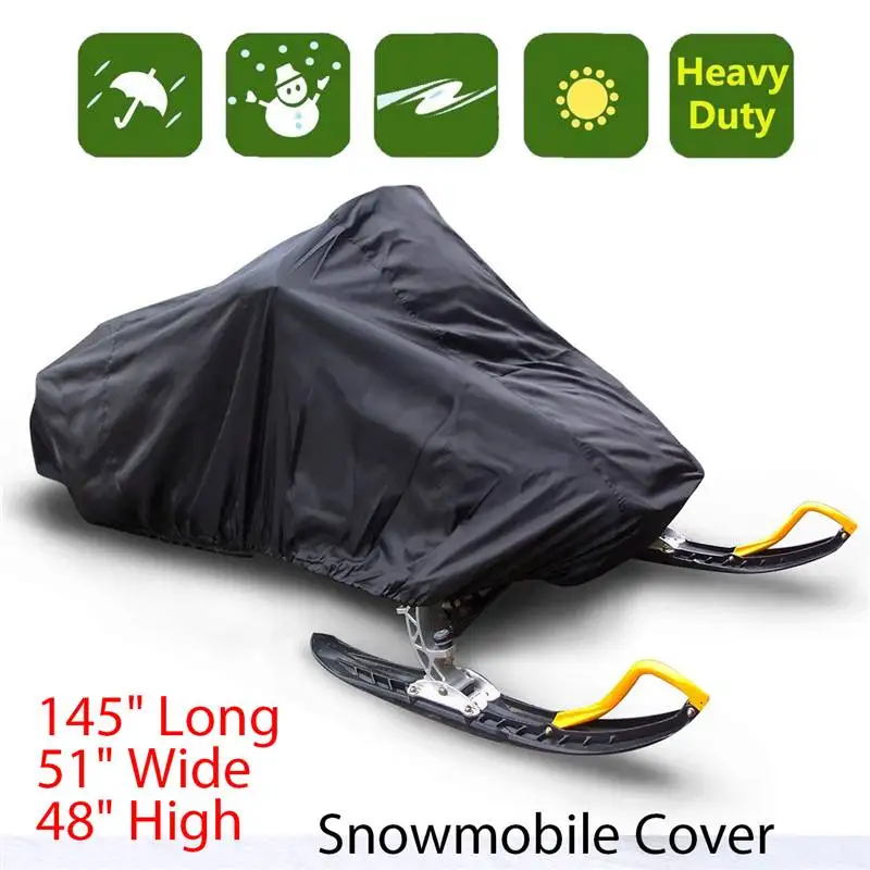 Online Cubierta para moto de nieve impermeable, cubierta para trineo, resistente al agua, anti UV, cubierta para todo uso, motocicleta de invierno al aire libre 368*130*121cm
