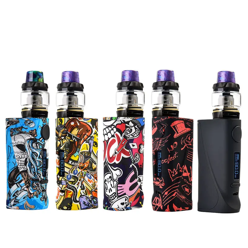 Vapor Storm ECO Pro 80w Hawk Electronic Cigarettes Kit Colorful OLED Screen Without 18650 Box Mod 2ml Sub Ohm Tank Vape Kits Vapor Storm ECO Pro 80w Hawk Electronic Cigarettes Kit Colorful OLED Screen Without 18650 Box Mod 2ml Sub Ohm Tank Vape Kits