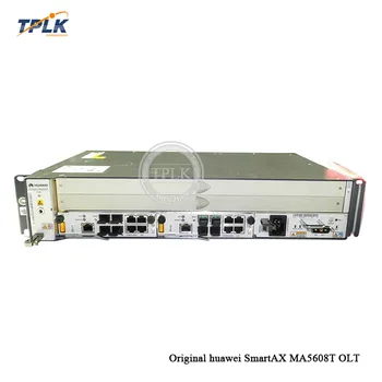 

Hua wei self-developed GPON chipsets MA5608T OLT, with 2*10G MUCD1+ 1* MPWC, Unique energy-saving bus, with GPBD or GPFD olt
