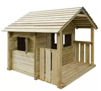 

VidaXL High-Quality UV-Resistant Wooden Outdoor Playhouse With 3 Windows Durable Weather-Resistant Wooden Outdoor Playhouse