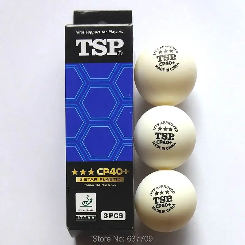 Оригинальный TSP пластиковый настольный теннисный мяч 40 + 3 звезды CP40 + professional игровой мяч настольный теннис ракетки ракетка Спортивная