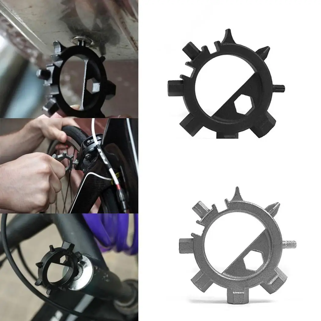 

Portable 3/4/5/6/7mm Hex Head Removing Tool Bike Parts With Multi-function Universal Bicycle Repair Tools 12-In-1 Bike Tools