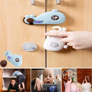 

Child Baby Cupboard Cabinet Safety Lock Proofing Door Drawer Fridge Kids Hot New Cartoon Multifunction Child Safety Lock Durable