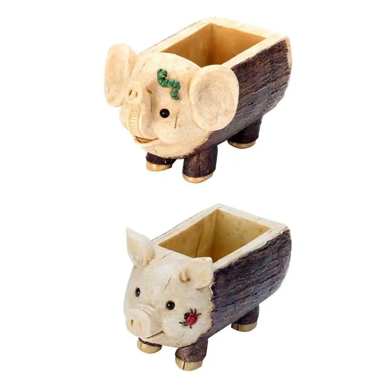 

Cute Tree Stool Cartoon Resin Succulent Plant Flowerpot Planters Pots Gift