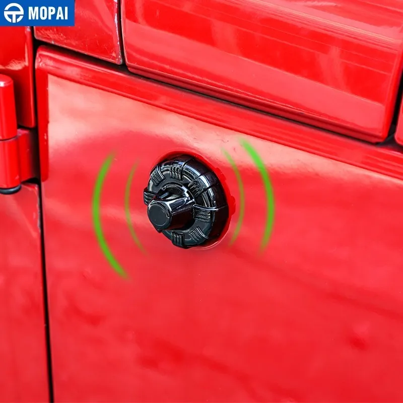  MOPAI Car Stickers for Jeep Wrangler JK 2007+ Car Antenna Base Decoration Cover for Jeep Wrangler J